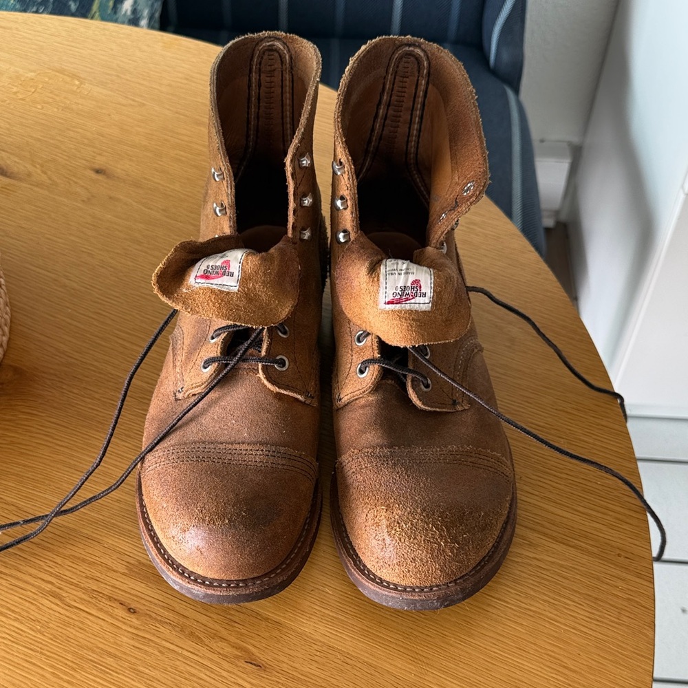 Red Wing Shoes Rustic Brown Leather Boots